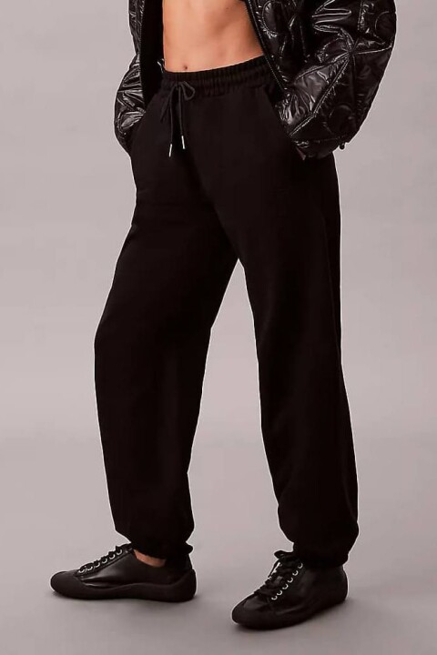 Kadın Rahat Kalıp Jogger Eşofman Altı - Siyah - Calvin Klein