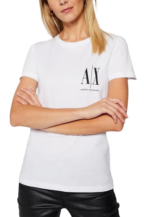 Kadın Rahat Kesim T-Shirt - Beyaz 