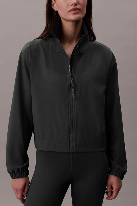 Kadın Regular Fit Dik Yaka Rüzgarlık - Siyah - Calvin Klein