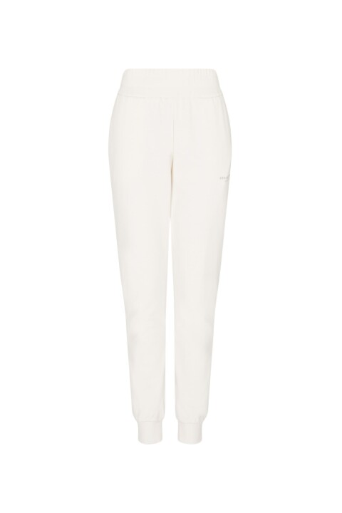 Kadın Regular Fit Logolu Jogger Eşofman Altı - Krem - Armani Exchange