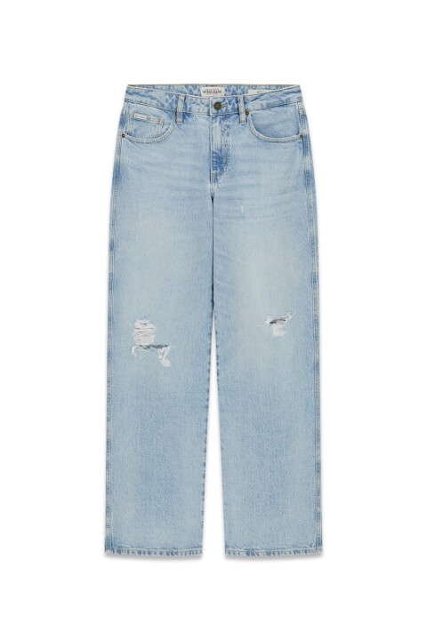 Kadın Regular Fit Vintage Jean - Açık Mavi - Guess