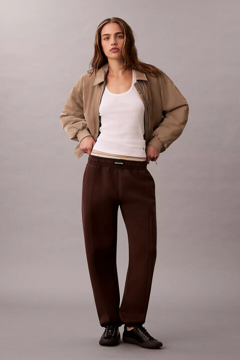 Kadın Relaxed Scuba Jogger Eşofman Altı - Kahverengi 