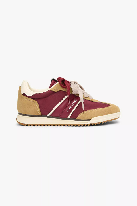 Kadın Retro Stil Low Profile Sneaker - Bordo - Tommy Hilfiger