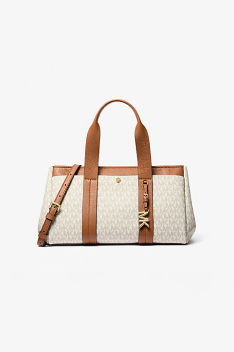 Kadın Romee Küçük İmzalı Logolu Omuz Çantası - Krem - Michael Kors