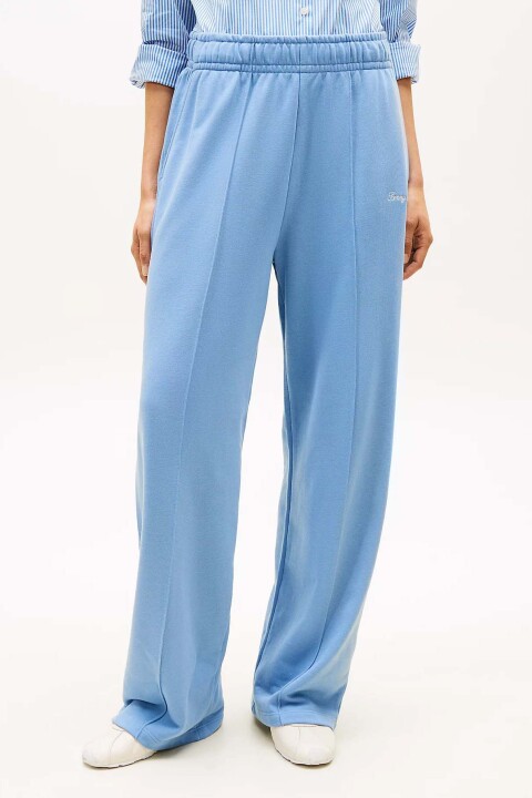 Kadın Script Logo Terry Eşofman Altı - Mavi 