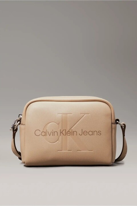 Kadın Sculpted Camera Bag Omuz Çantası - Gri 