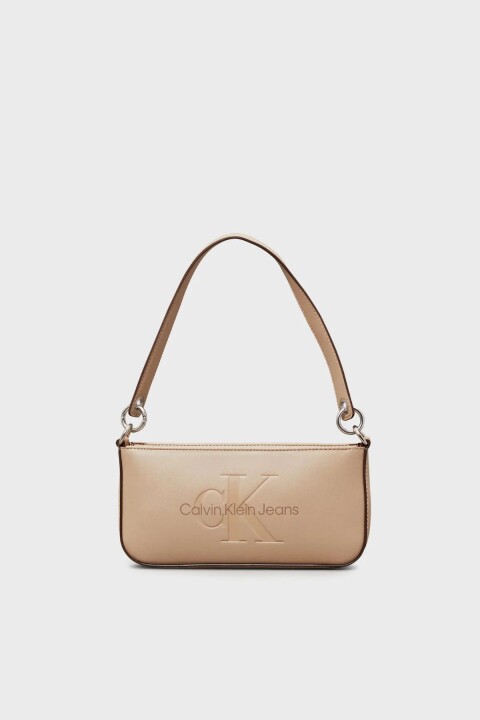 Kadın Sculpted Shoulder Pouch25 Omuz Çantası - Bej 