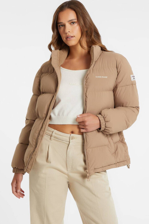 Kadın Şişme Mont - Bej 