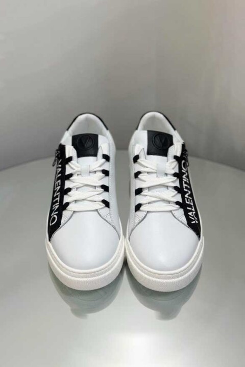 Kadın Stunny Lace-Up Bağcıklı Sneakers - Beyaz/Siyah - Valentino