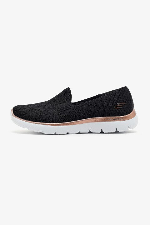 Kadın Summits Spor Ayakkabı - Siyah/Rose Gold - Skechers