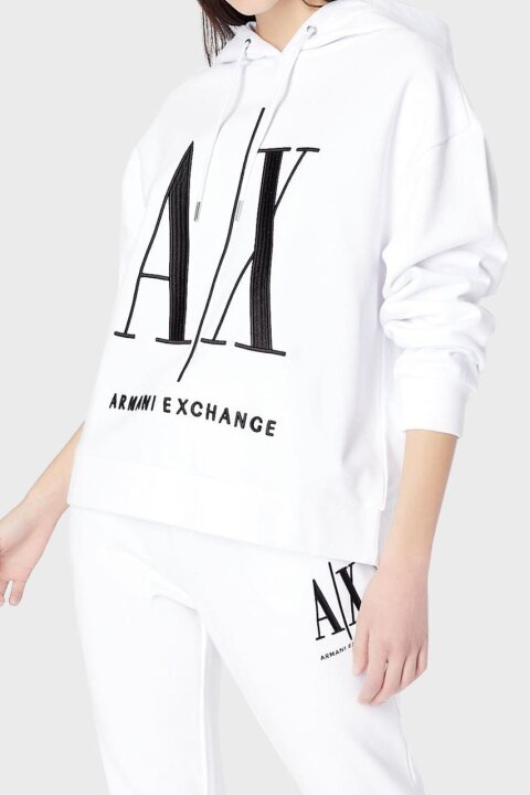 Kadın Sweatshirt - Beyaz - Armani Exchange