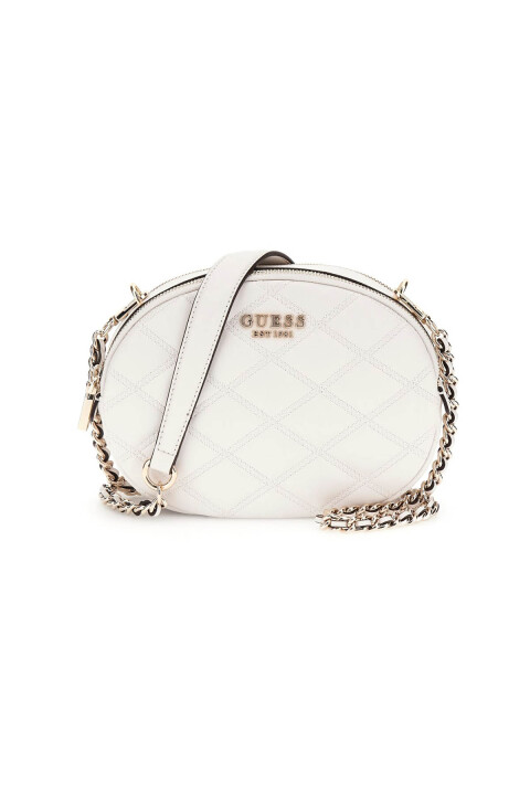 Kadın TAMSIN Double Fermuarlı Omuz Çantası - Beyaz - Guess