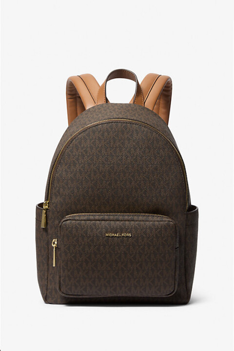 Kadın Tanner Orta Boy İmzalı Logo Sırt Çantası - Kahverengi - Michael Kors