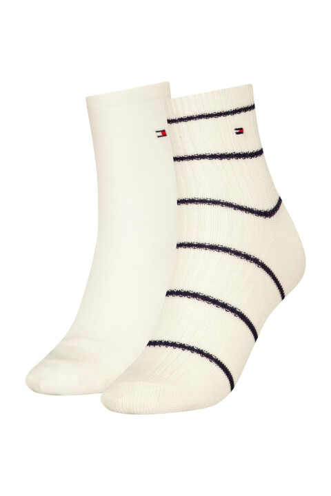 Kadın Th 2'li Çorap - Beyaz - Tommy Hilfiger