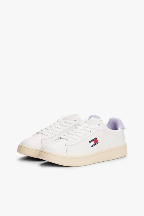 Kadın Th Archive 98 Sneakers - Ekru/Mor - Tommy Hilfiger