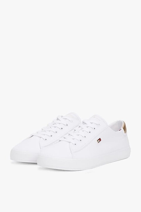 Kadın Th Canvas Lace Up Sneakers - Beyaz 