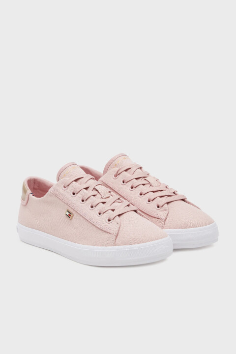 Kadın Th Canvas Lace Up Sneakers - Pembe 