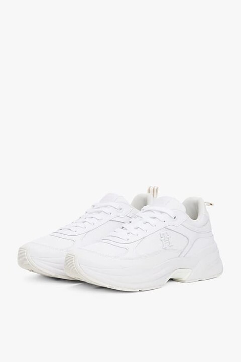 Kadın Th Chunky Karışık Doku Sneakers - Beyaz 