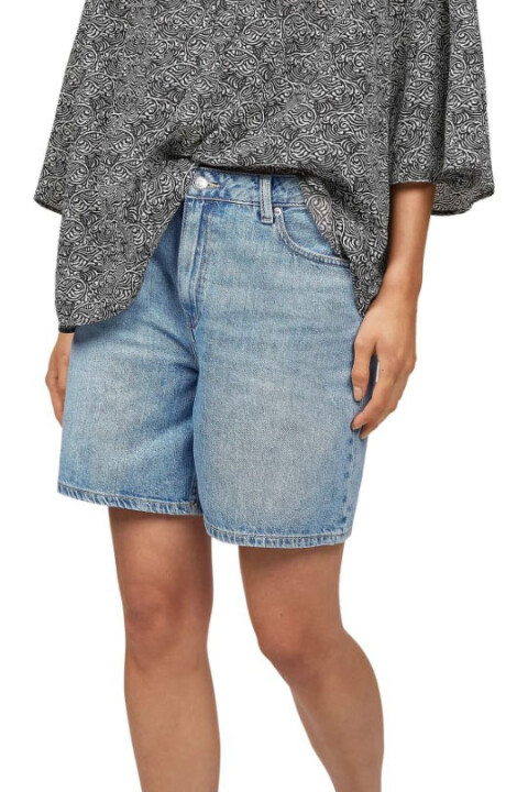 Kadın Th Denim Straight Şort - Açık Mavi - Tommy Hilfiger