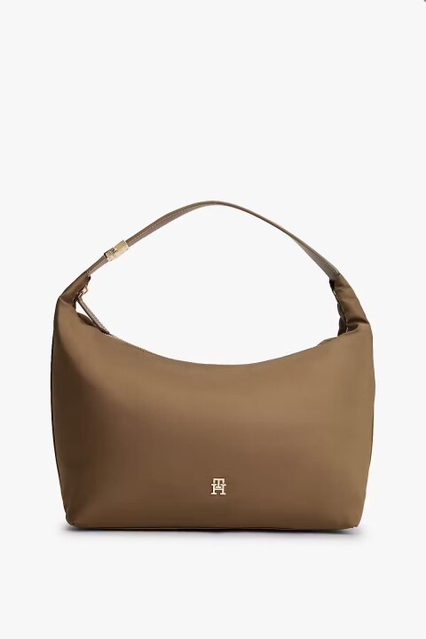 Kadın TH Go Hobo Metal Toka Detaylı Omuz Çantası - Kahverengi 