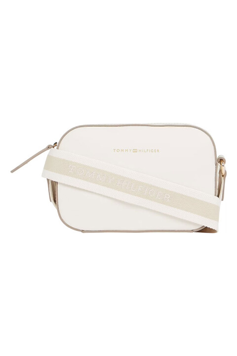 Kadın TH Logotape Camera Bag Omuz Çantası - Beyaz 