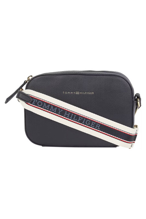 Kadın TH Logotape Camera Bag Omuz Çantası - Lacivert 
