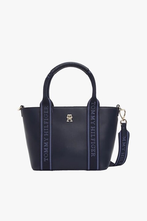 Kadın Th Logotape Mini Tote Omuz Çantası - Lacivert 