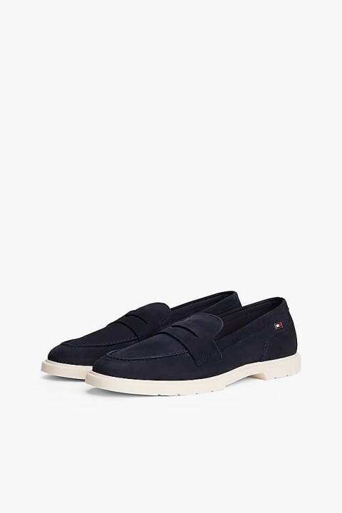 Kadın Th Soft Nubuck Loafer Ayakkabı - Lacivert - Tommy Hilfiger