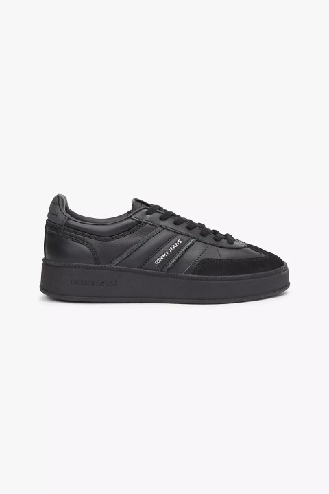 Kadın The Greenwıch Deri Flatform Sneaker - Siyah - Tommy Hilfiger
