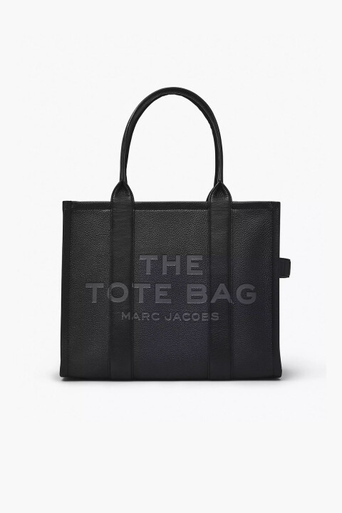 Kadın The Leather Large Tote Bag Tote Çanta - Siyah - Marc Jacobs