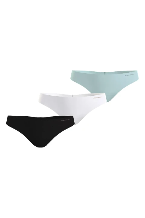 Kadın Thong 3Pk Underwear Külot - Multi - Calvin Klein
