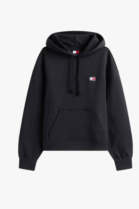  Kadın TJW BXY Badge Kapüşonlu Sweatshirt - Siyah 