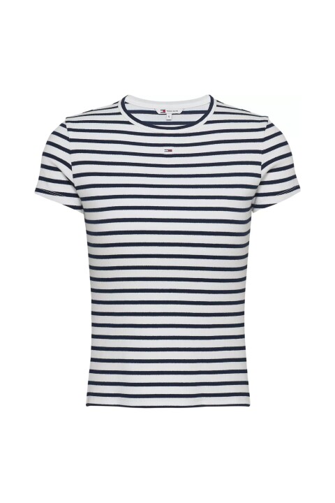 Kadın Tjw Çizgili T-Shirt - Lacivert 