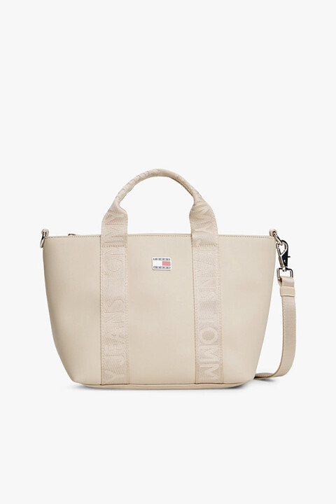 Kadın Tjw Daily Elevated Mini Tote El Çantası - Bej - Tommy Hilfiger