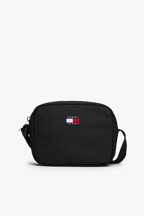 Kadın TJW Essential Daily Camera Bag Logolu Omuz Çantası - Siyah - Tommy Hilfiger