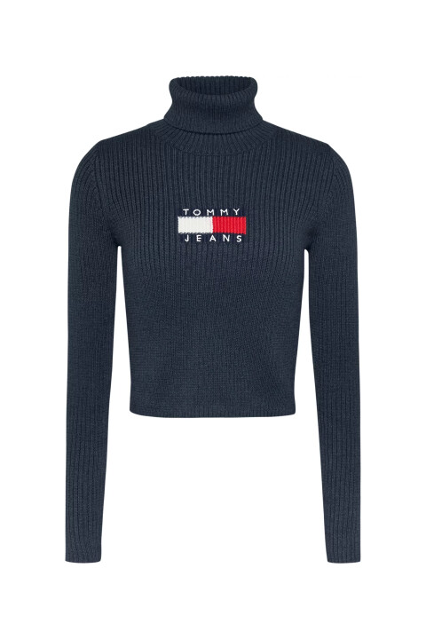 Kadın Tjw Melange Trtlnck Flag Kazak-Lacivert - Tommy Hilfiger