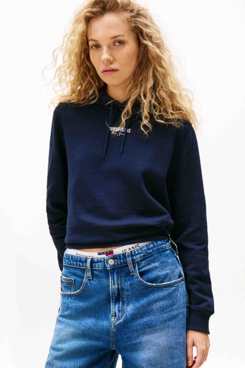 Kadın TJW REG ESS LOGO 2 HOODIE EXT Sweatshirts - Tommy Hilfiger