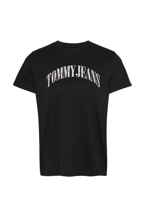 Kadın Tjw Reg Floral Varsity T-Shirt - Siyah - Tommy Hilfiger