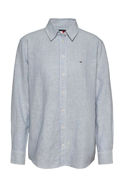 Kadın Tjw Relax Linen Gömlek - Mavi 