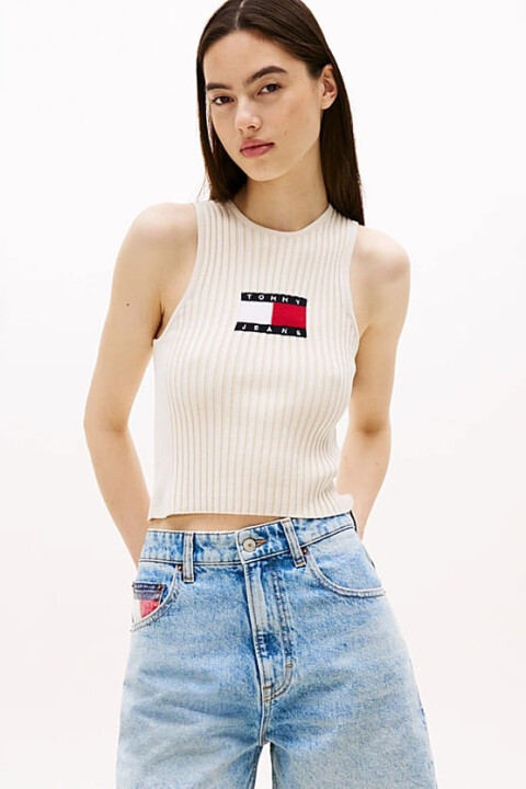 Kadın TJW RIB RACER TANK Bluz - Tommy Hilfiger