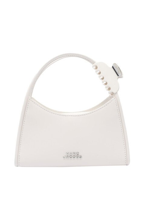 Kadın Toka Aksesuarlı Deri Omuz ve El Çantası - Kırık Beyaz - Marc Jacobs