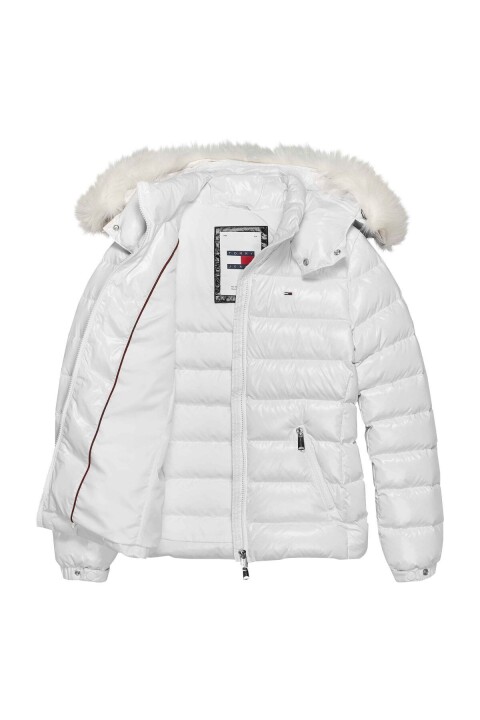 Kadın Tonal Şişme Mont - Beyaz 