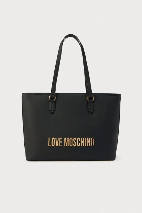 Kadın Tote Bag Omuz Çantası - Siyah - Love Moschino