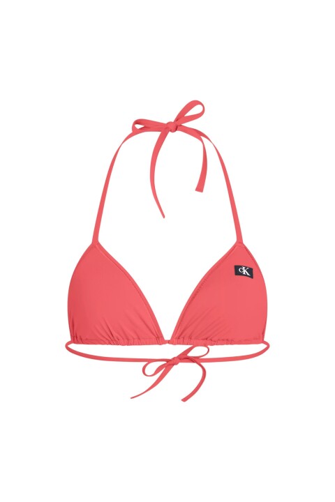 Kadın Triangle Üçgen Bikini Üstü - Pembe - Calvin Klein