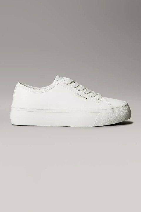 Kadın Vulc Flatf Lace Up Lth Sneaker - Beyaz 