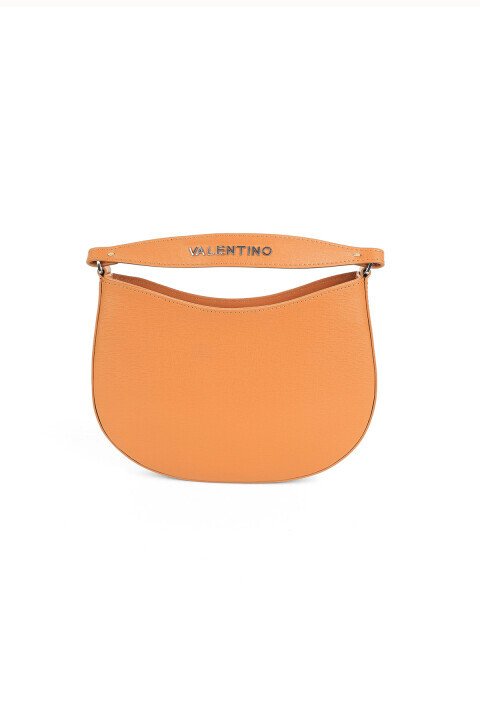 Kadın Yarım Ay Formlu Deri El ve Omuz Çantası - Taba - Valentino