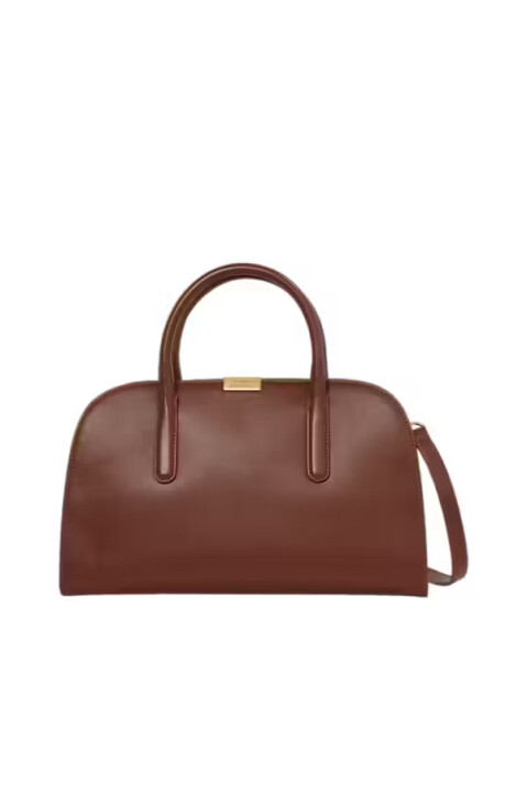 Kadın Yarım Ay Formlu El ve Omuz Çantası - Kahverengi - Tommy Hilfiger