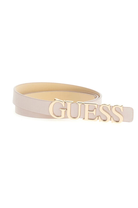 Kadın Yazı Tokalı Kemer - Krem - Guess