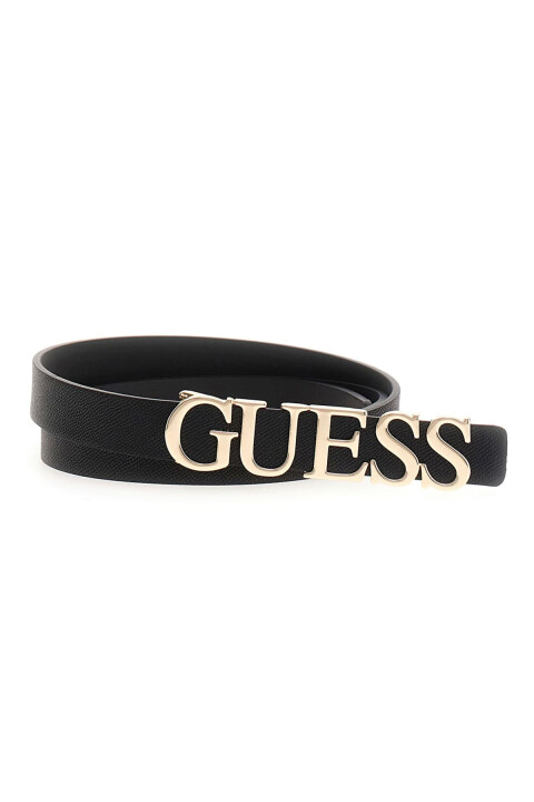 Kadın Yazı Tokalı Kemer - Siyah - Guess