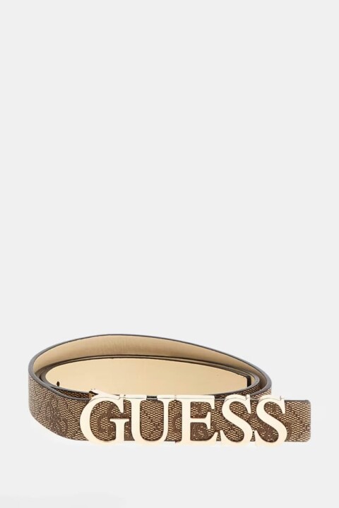 Kadın Zamira 4G Logolu Kemer - Kahverengi - Guess
